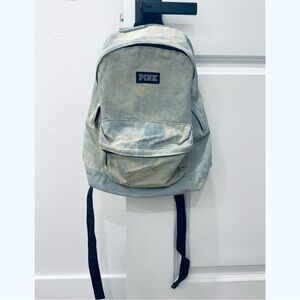PINK Victoria's Secret Small Denim Backpack